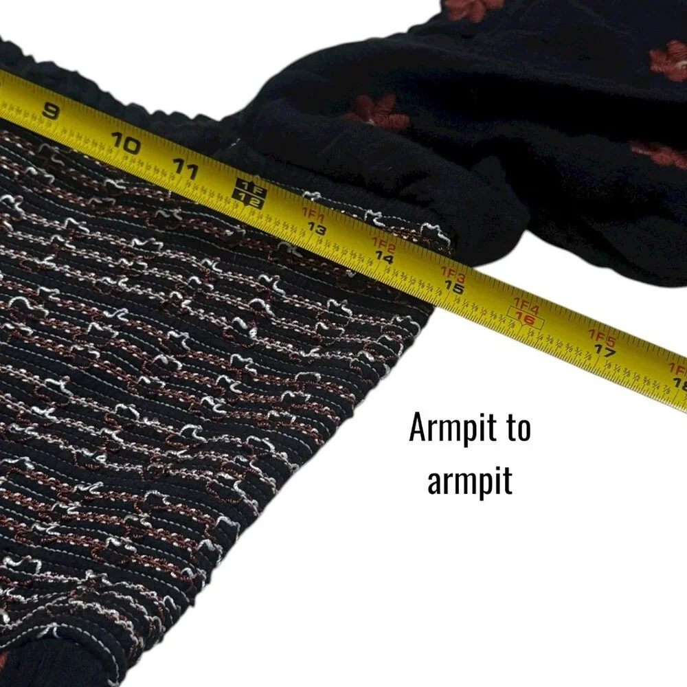 Free People‎ Dahlia Embroidered Maxi Dress Puff Sleeve Cottagecore Milk Maid M - Picture 12 of 13